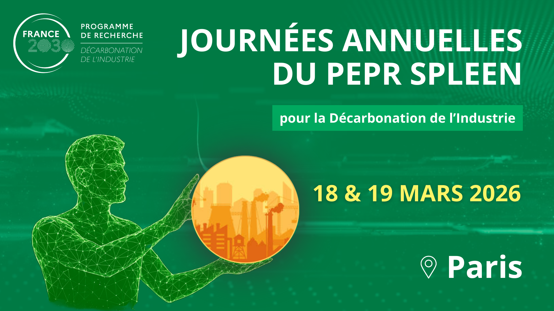  Les inscriptions pour les journées annuelles du PEPR SPLEEN sont maintenant ouvertes 