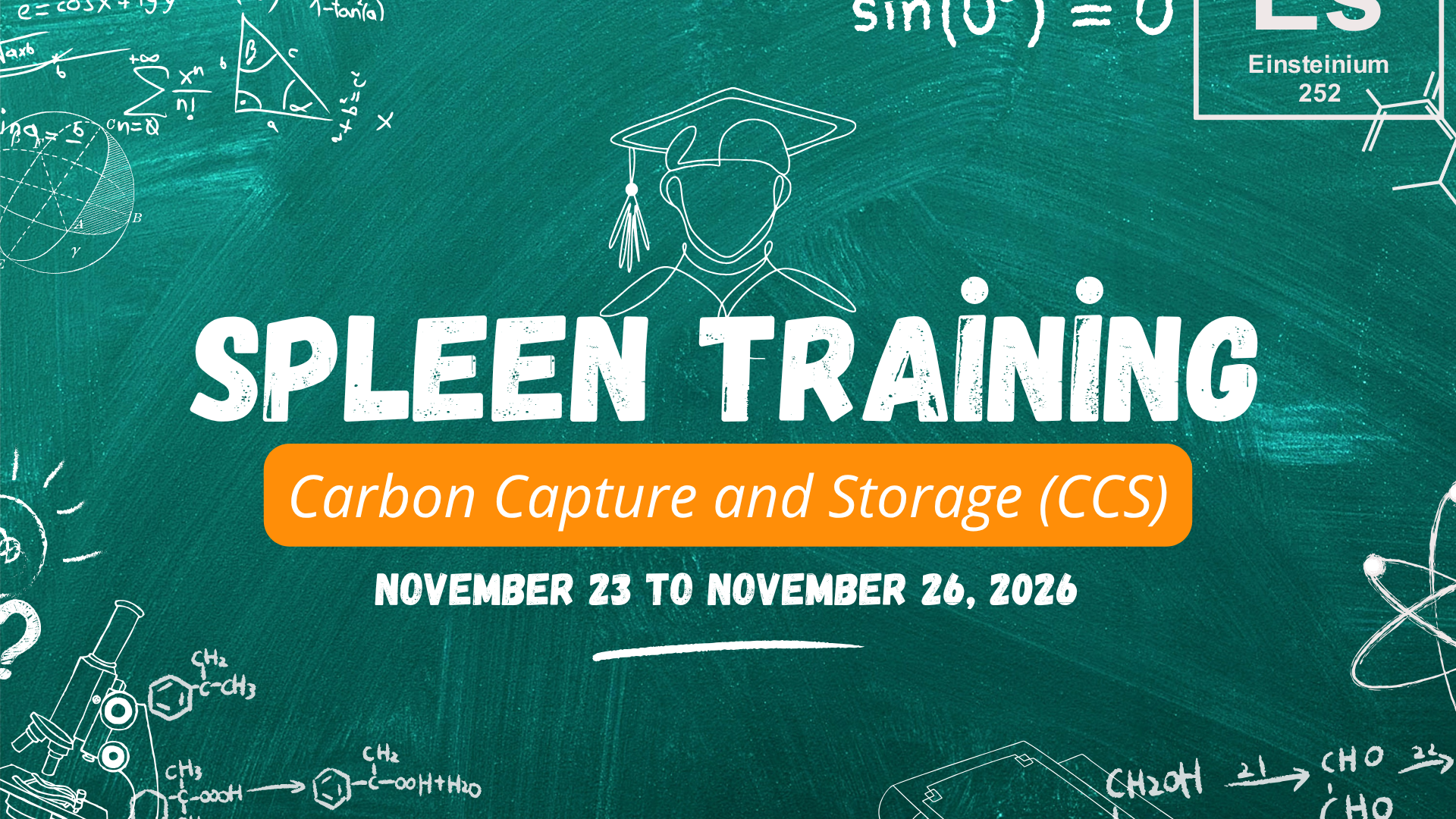  SPLEEN TRAINING – 3 jours de formation dédiés aux technologies de captage et de stockage du carbone (CCS) 